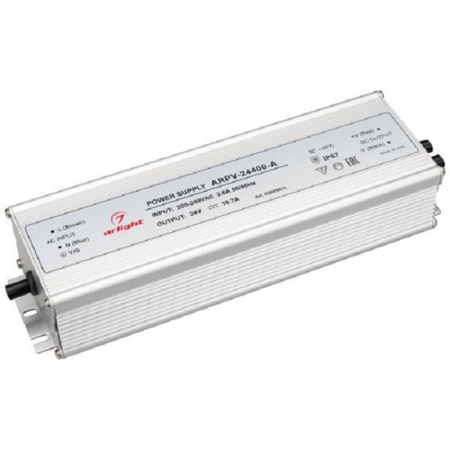 Блок питания для светодиодной ленты Arlight 24В ARPV-LG24400-PFC-A 16,7А 400Вт IP67 фото Блок питания для светодиодной ленты Arlight 24В ARPV-LG24400-PFC-A 16,7А 400Вт IP67 картинка